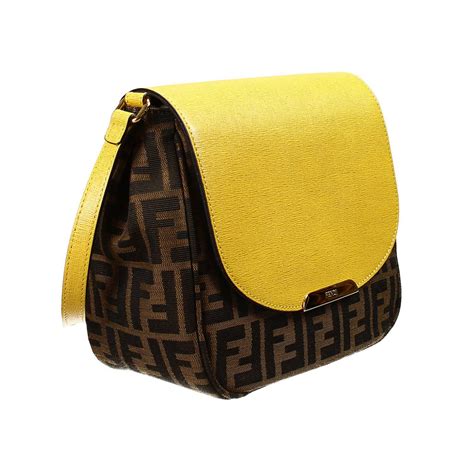 fendi yellow box bag|fendi zucca mini bag.